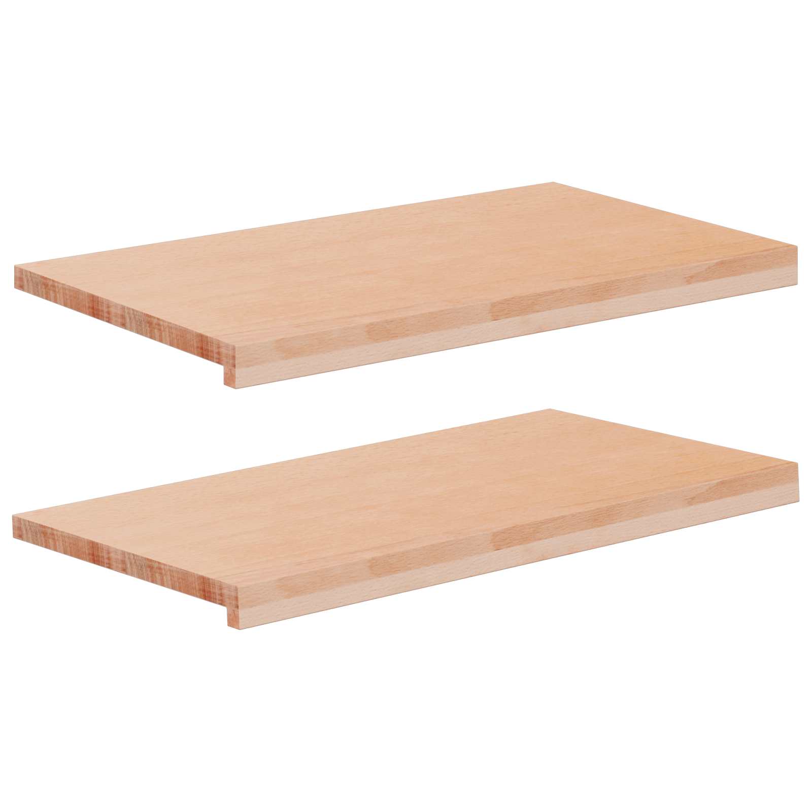 Prozorske klupice 2 kom. Prirodna 70 x 40 x 2 cm