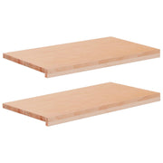 Prozorske klupice 2 kom. Prirodna 70 x 40 x 2 cm