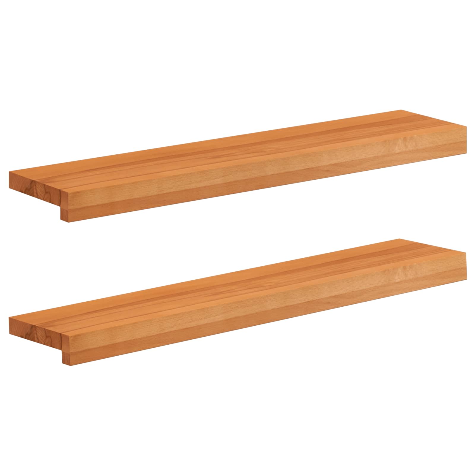 Prozorske klupice 2 kom. Svijetlosmeđa 70 x 20 x 2 cm