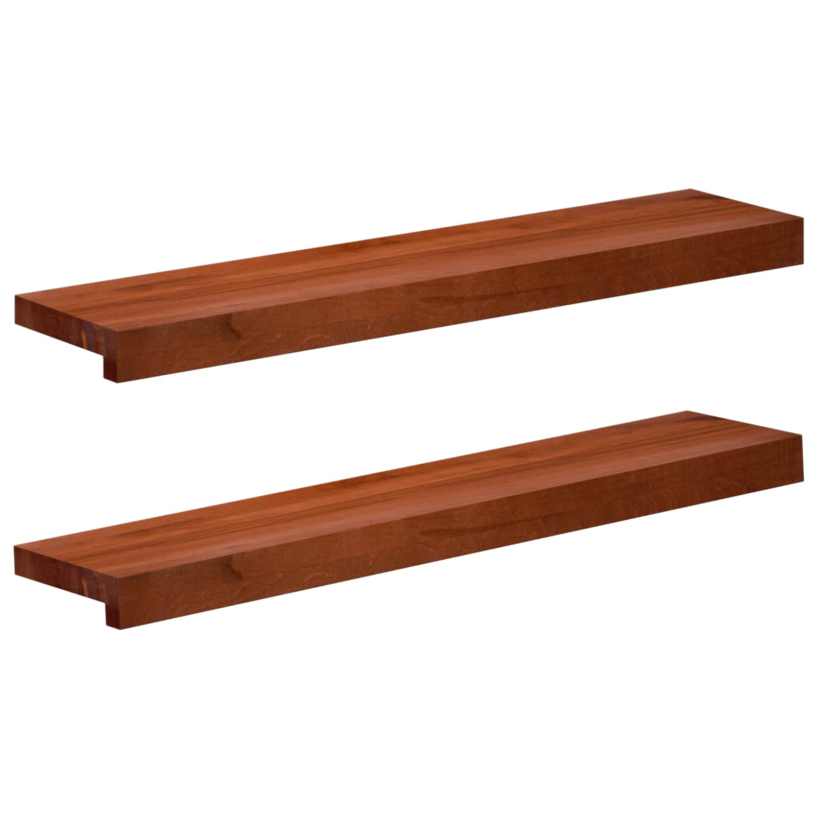 Prozorske klupice 2 kom. Smeđa 70 x 15 x 2 cm Čvrsto drvo bukve