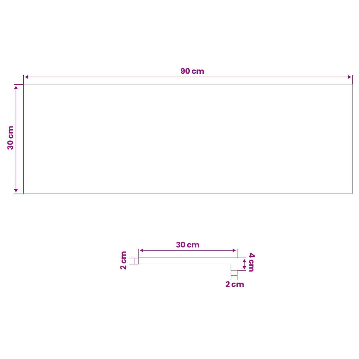 Prozorske klupice 2 kom. Crna 90 x 30 x 2 cm Čvrsto drvo bukve