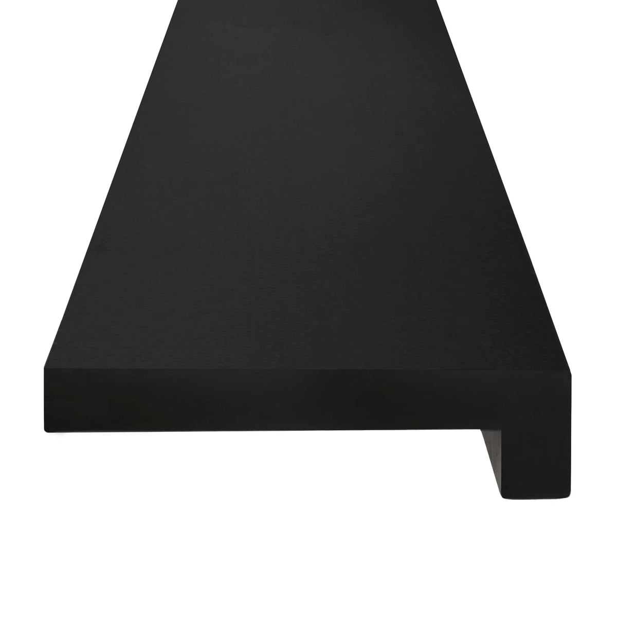 Prozorske klupice 2 kom. Crna 70 x 40 x 2 cm Čvrsto drvo bukve