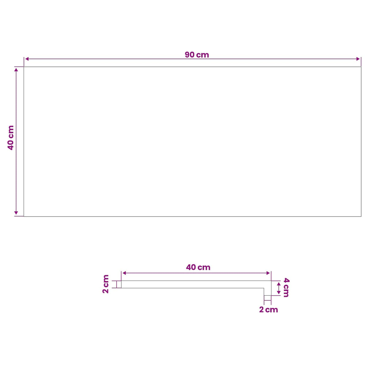 Prozorske klupice 2 kom. Crna 90 x 40 x 2 cm Čvrsto drvo bukve