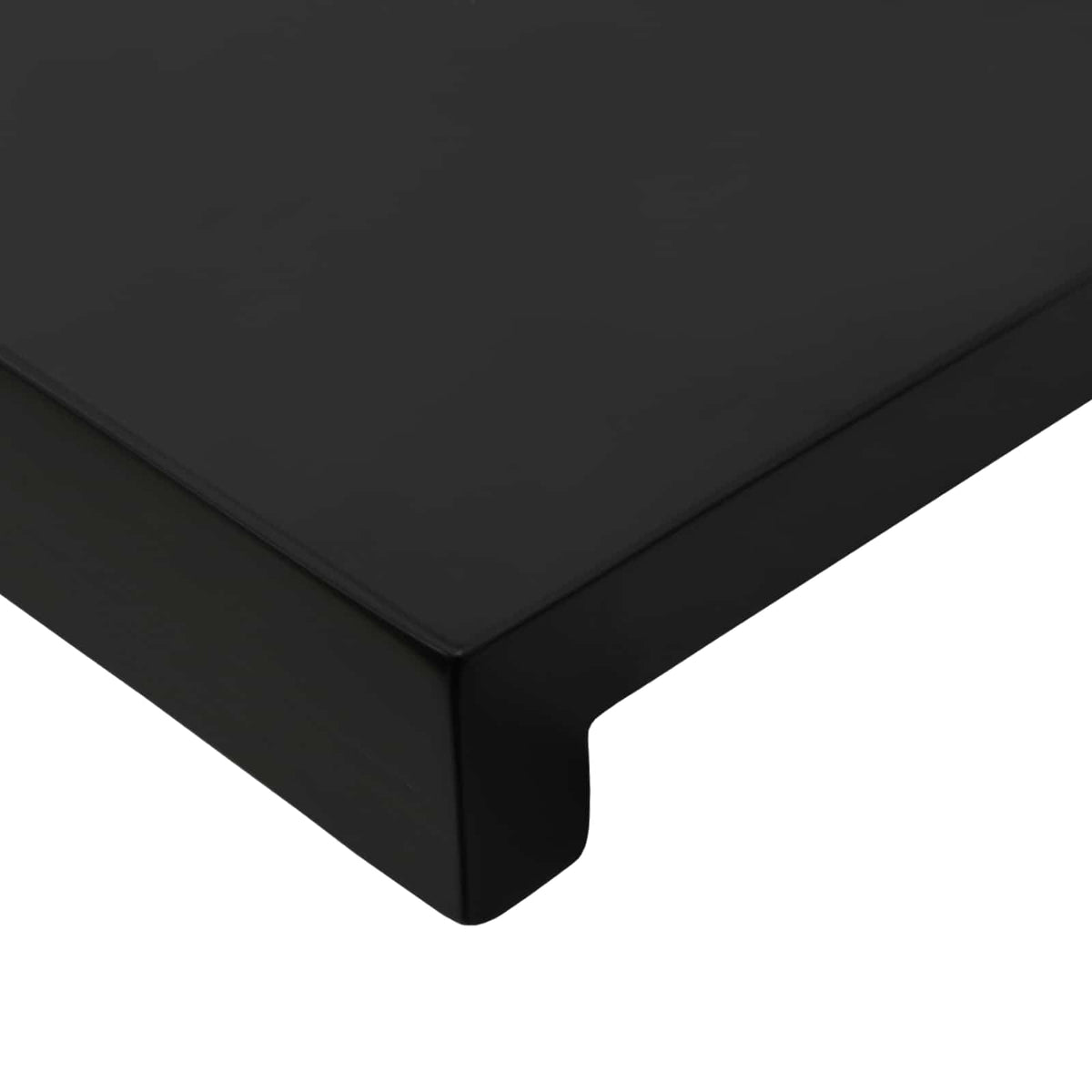 Prozorske klupice 2 kom. Crna 120 x 40 x 2 cm Čvrsto drvo bukve