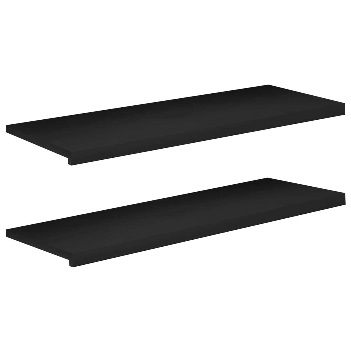 Prozorske klupice 2 kom. Crna 120 x 40 x 2 cm Čvrsto drvo bukve