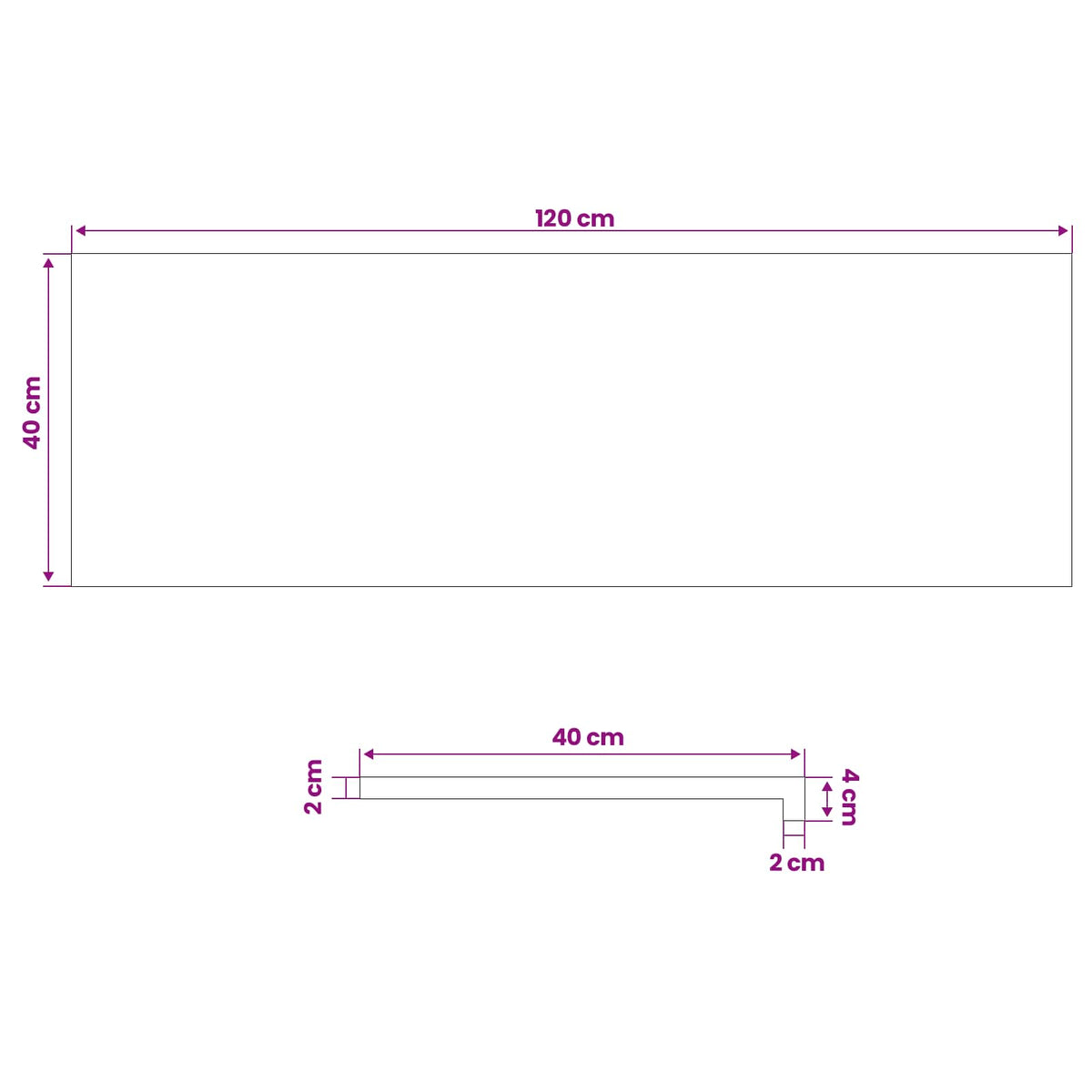 Prozorske klupice 2 kom. Crna 120 x 40 x 2 cm Čvrsto drvo bukve