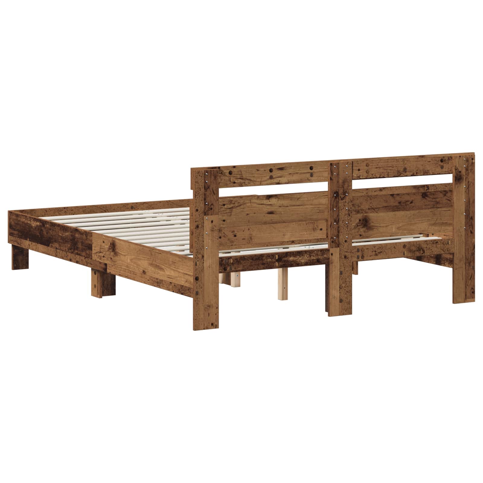 Krevetna konstrukcija Staro drvo 140 x 190 cm Konstruirano drvo