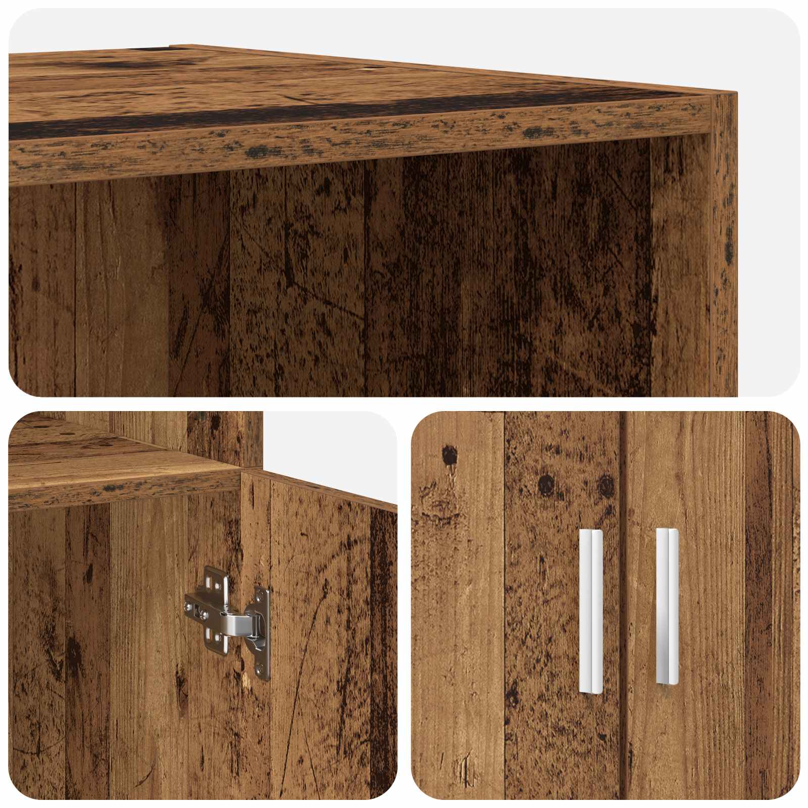 Highboard Staro drvo 70 x 42,5 x 185 cm Konstruirano drvo