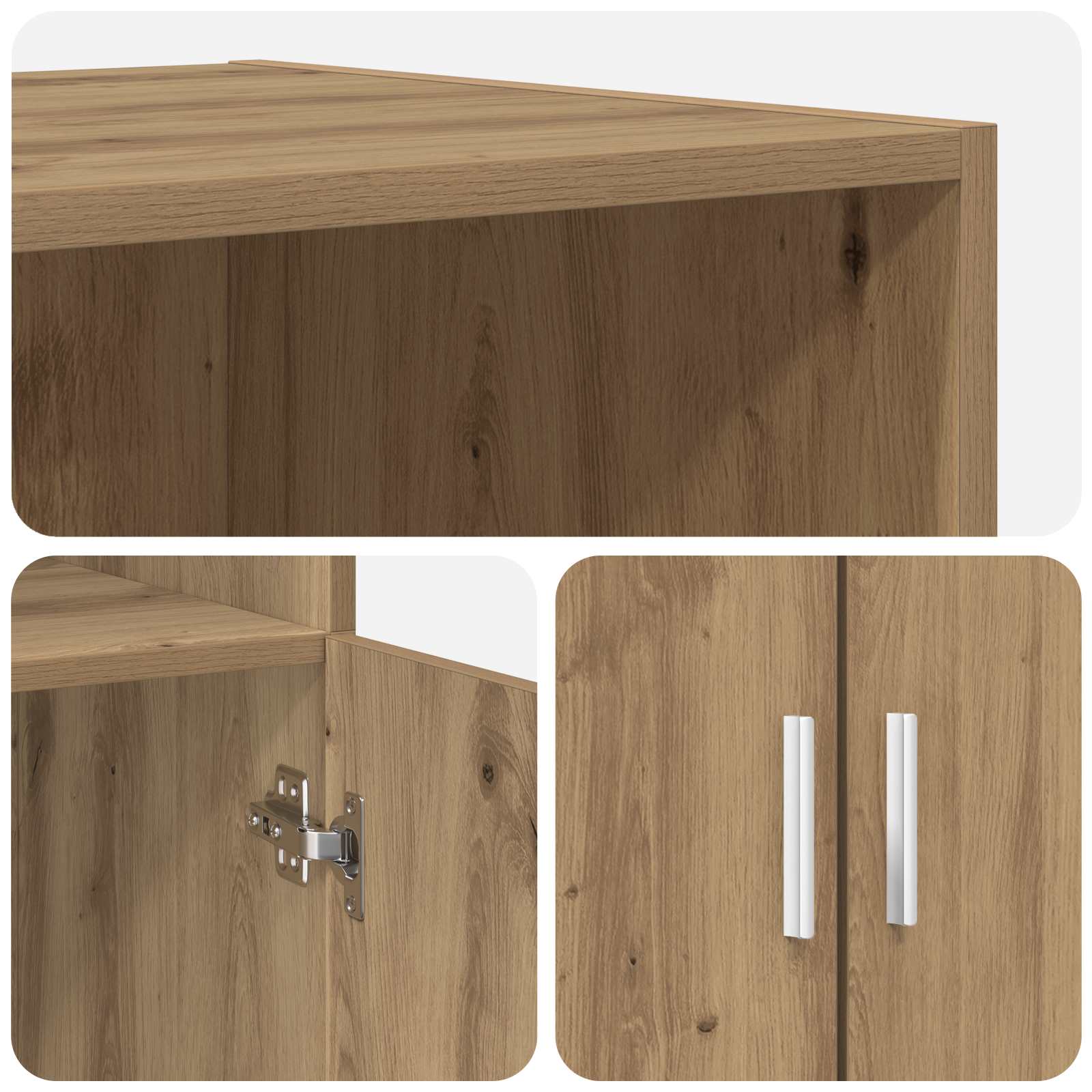 Highboard Hrast artisan 70 x 42,5 x 185 cm Konstruirano drvo