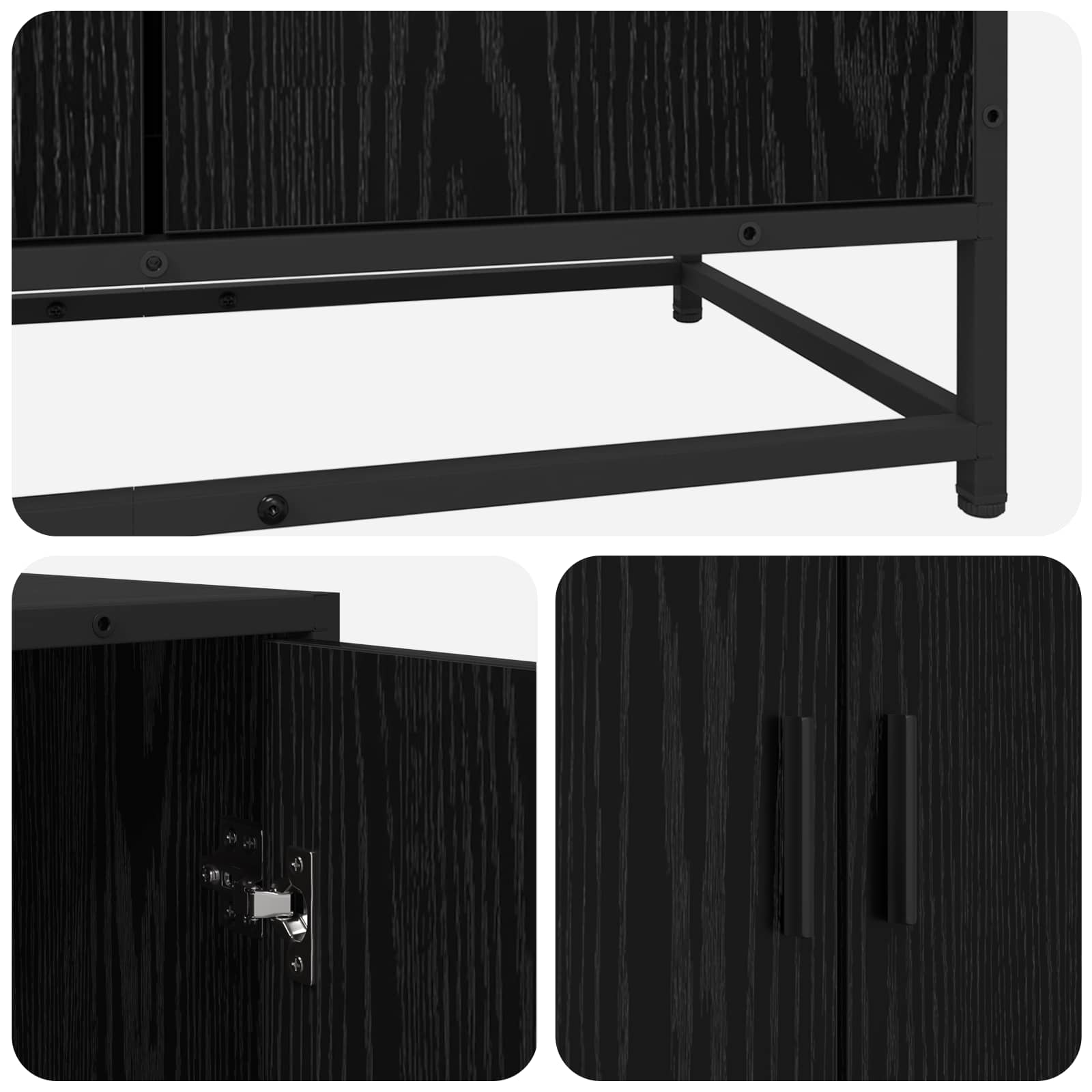 Kreveta Crni hrast 134 x 35 x 76 cm Konstruirano drvo