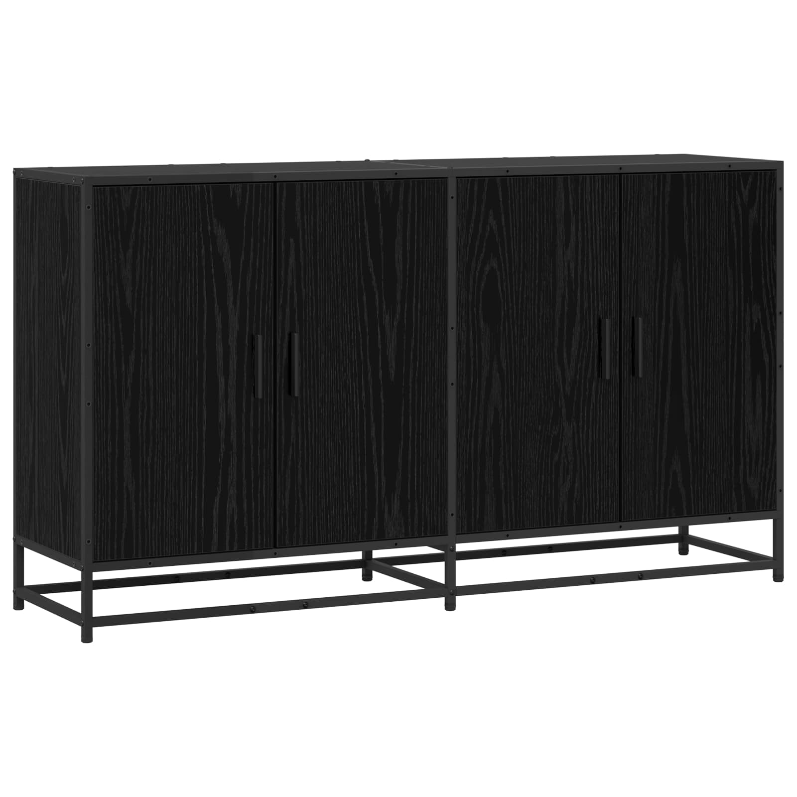 Kreveta Crni hrast 134 x 35 x 76 cm Konstruirano drvo