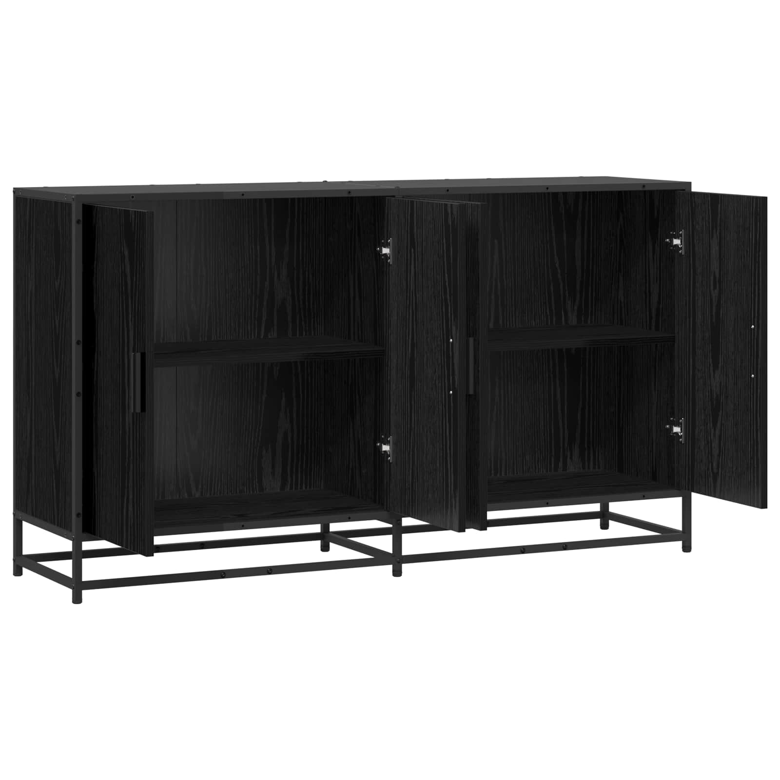 Kreveta Crni hrast 134 x 35 x 76 cm Konstruirano drvo