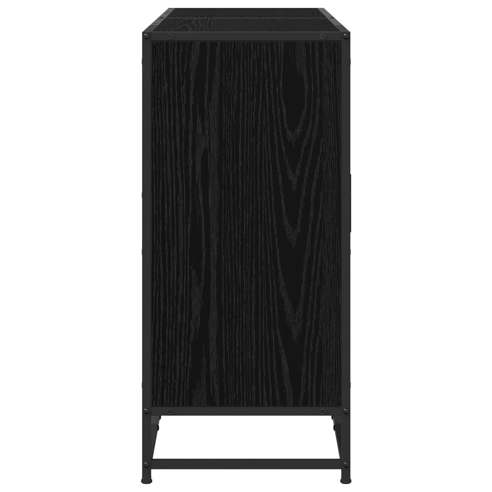 Kreveta Crni hrast 134 x 35 x 76 cm Konstruirano drvo