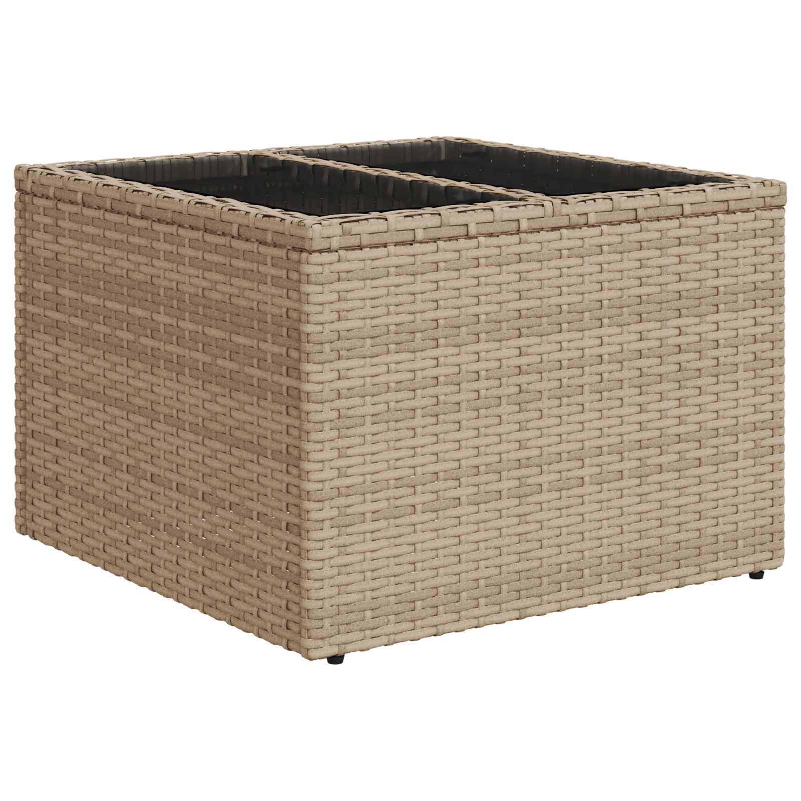 Set sofe 8 kom. Bež i svijetlo siva Poli Rattan i čelik