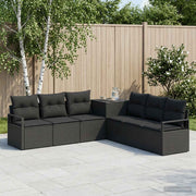 Set sofe 7 kom. Crna 120 x 62 x 69 cm Poli Rattan i čelik