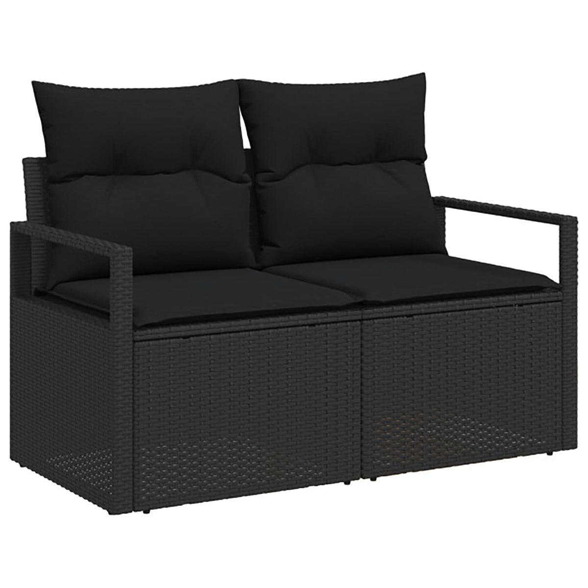 Set sofe 7 kom. Crna 120 x 62 x 69 cm Poli Rattan i čelik