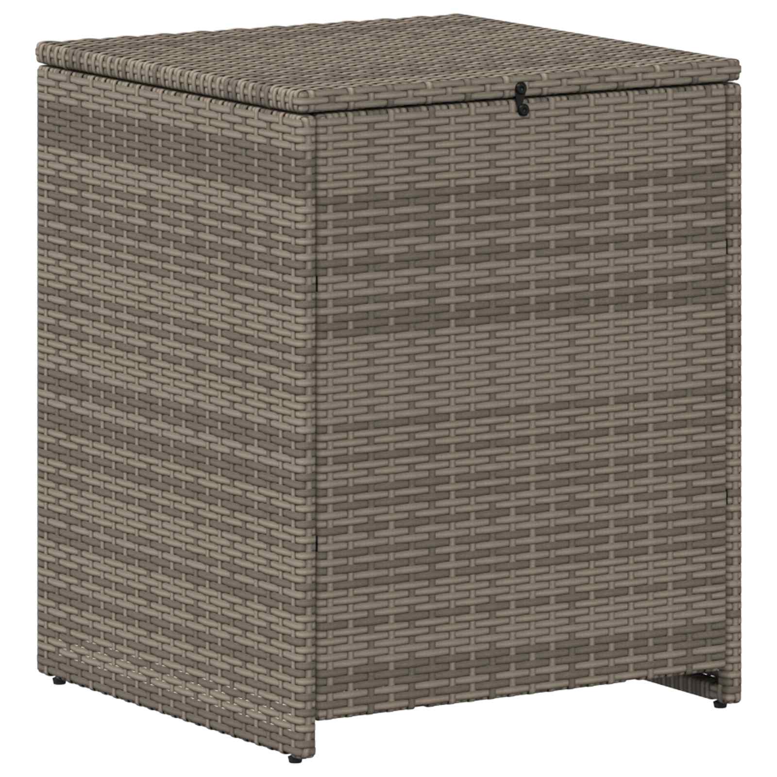 Set sofe 7 pcs Siva i tamnoplava Poli Rattan i čelik