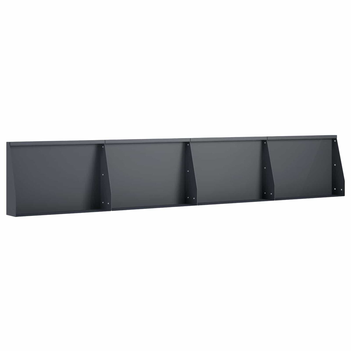 Zid za zadržavanje 4 kom. 60 x 12 x 50 cm Čelik Antracit