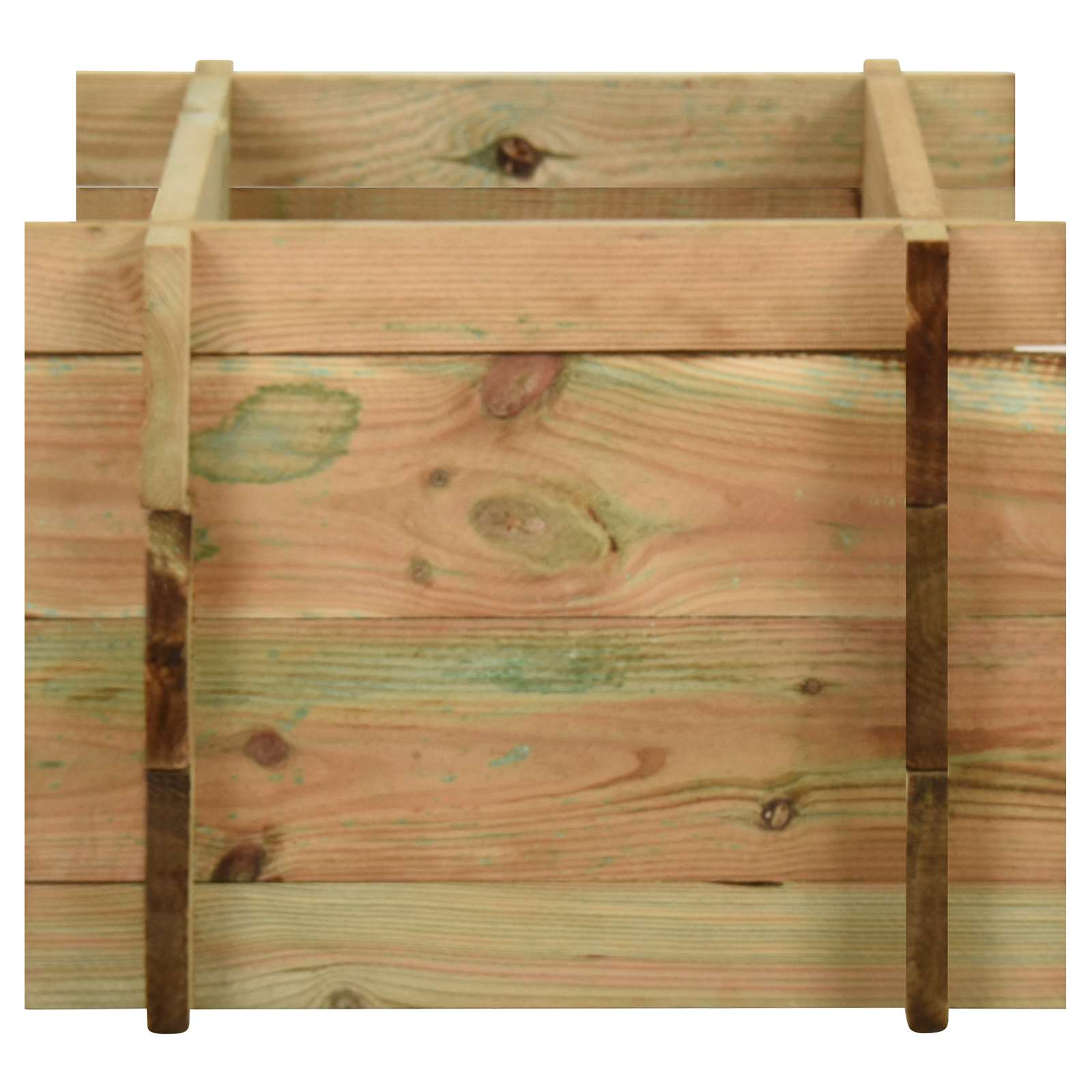 Podignuti vrt za povrće Zelena 80 x 80 x 32 cm Masivna borovina