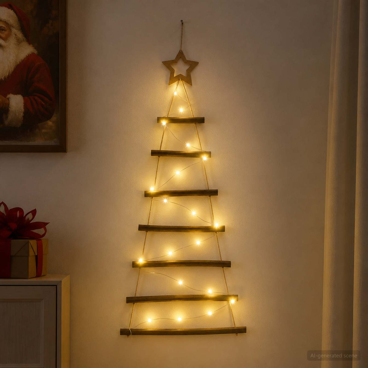 Visiće drvo za Božić 90 cm 30 LED lampica Topla bijela