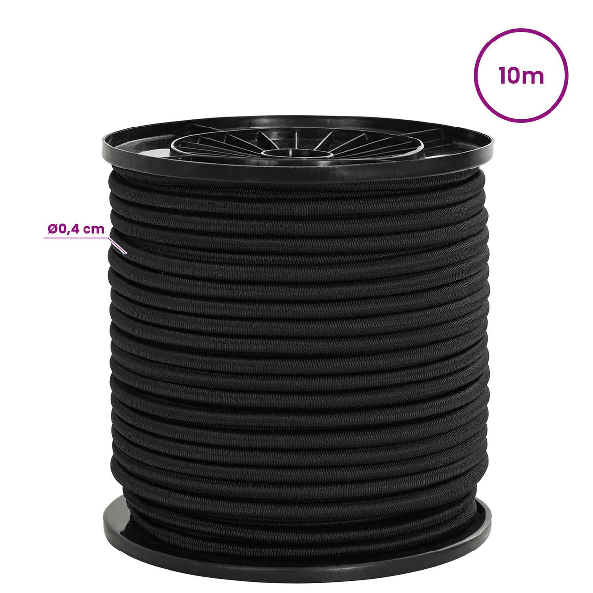 Bungee užadi s kukama 4 mm Crna PP i guma