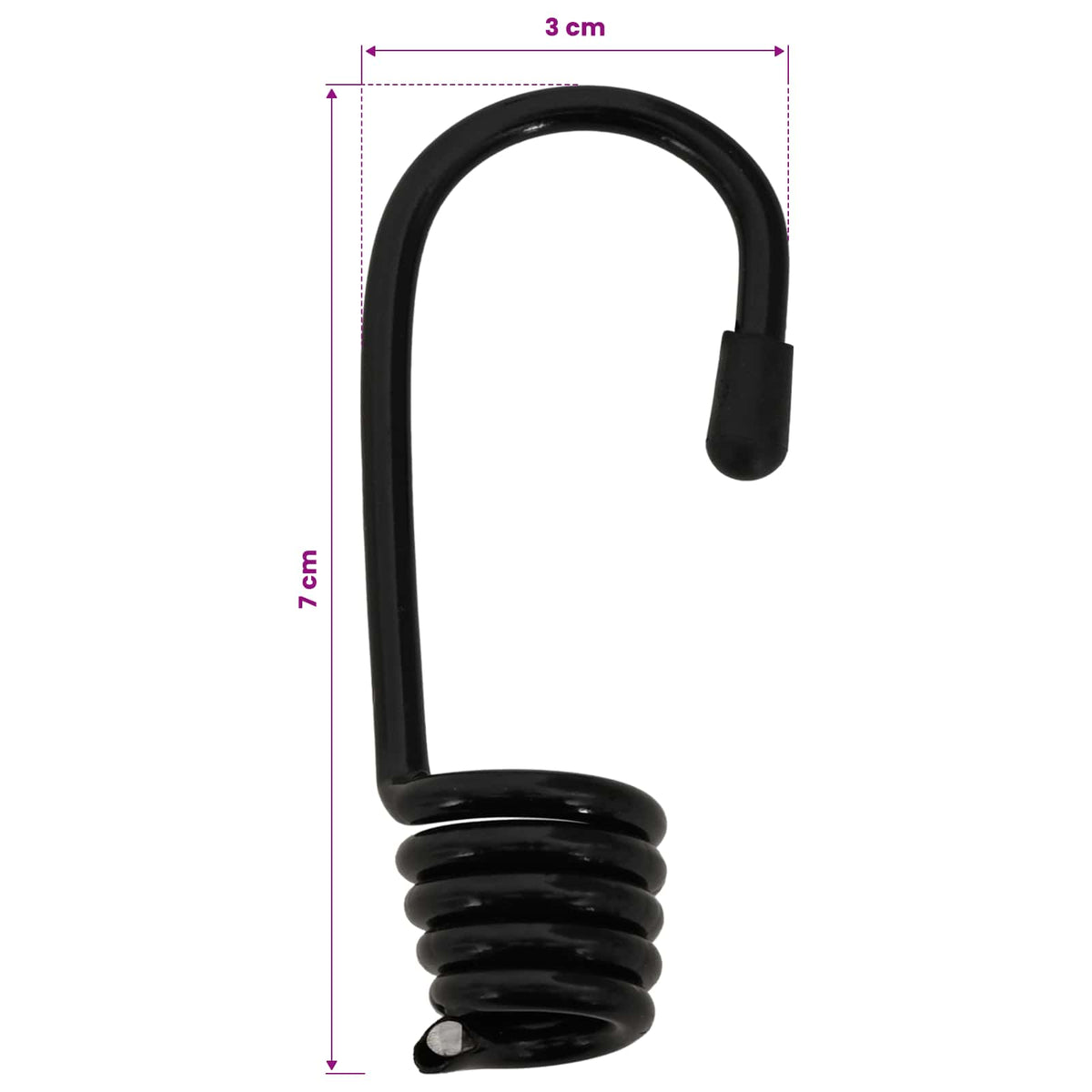 Bungee užadi s kukama 4 mm Crna PP i guma