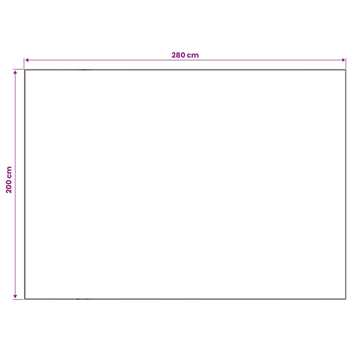 Tepih ORIZ Crni mrežasti uzorak 200 x 280 cm 100% poliester