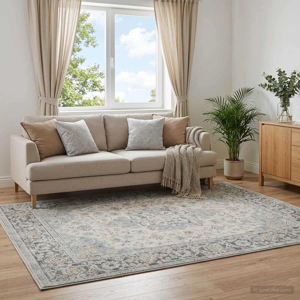 Tepih ORIZ Krem 120 x 170 cm 100% poliester
