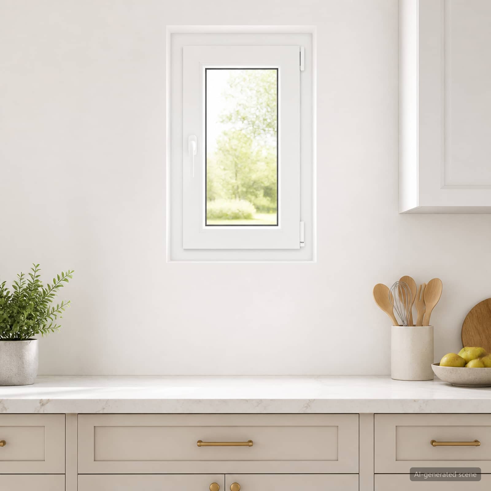 Unutarnja boja prozora u podrumu bijela RISOR 40 x 80 cm