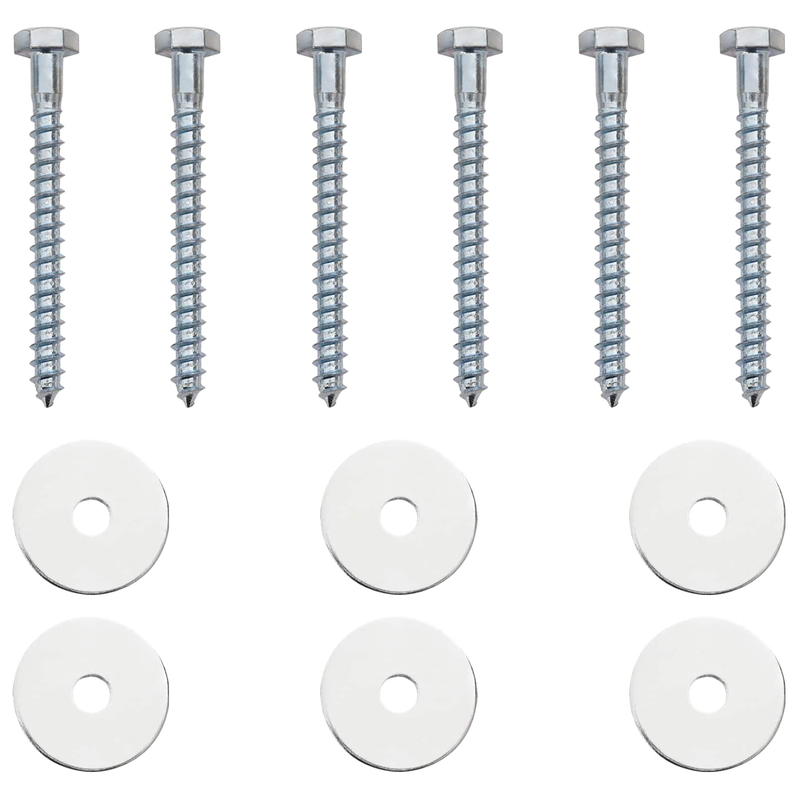 Zemaljska sidra 6 pcs Srebrna Ø10 x 40 cm Galvanizirani metal