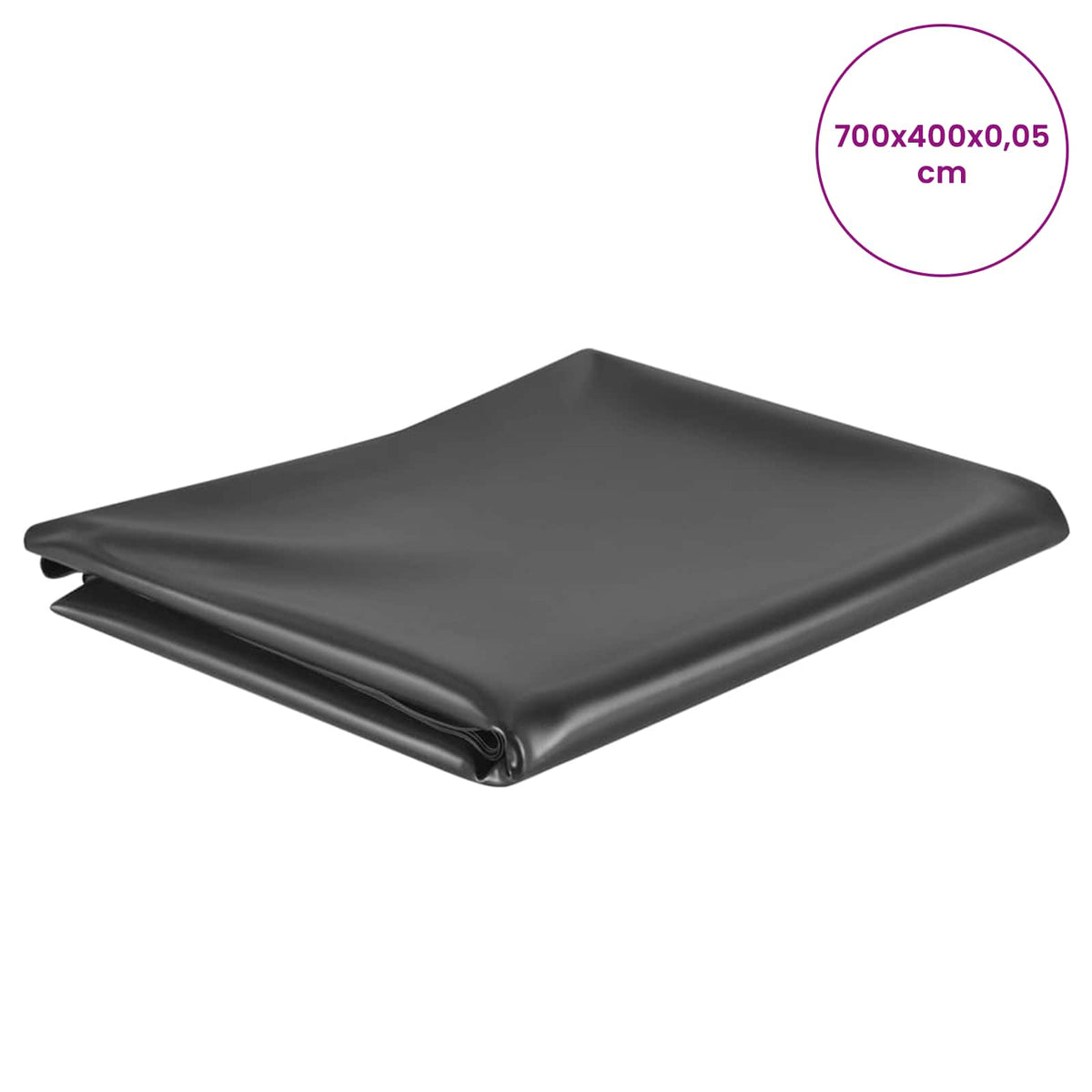 Liner za ribnjak 7 x 4 m PVC 0,5 mm Crna