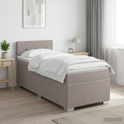 Boxspring krevet s madracem Sivosmeđa 80 x 200 cm Tkanina