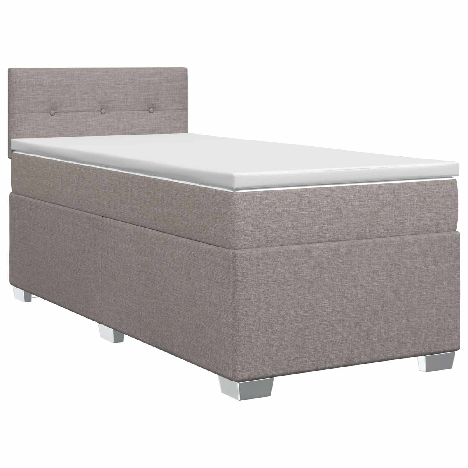 Boxspring krevet s madracem Sivosmeđa 80 x 200 cm Tkanina