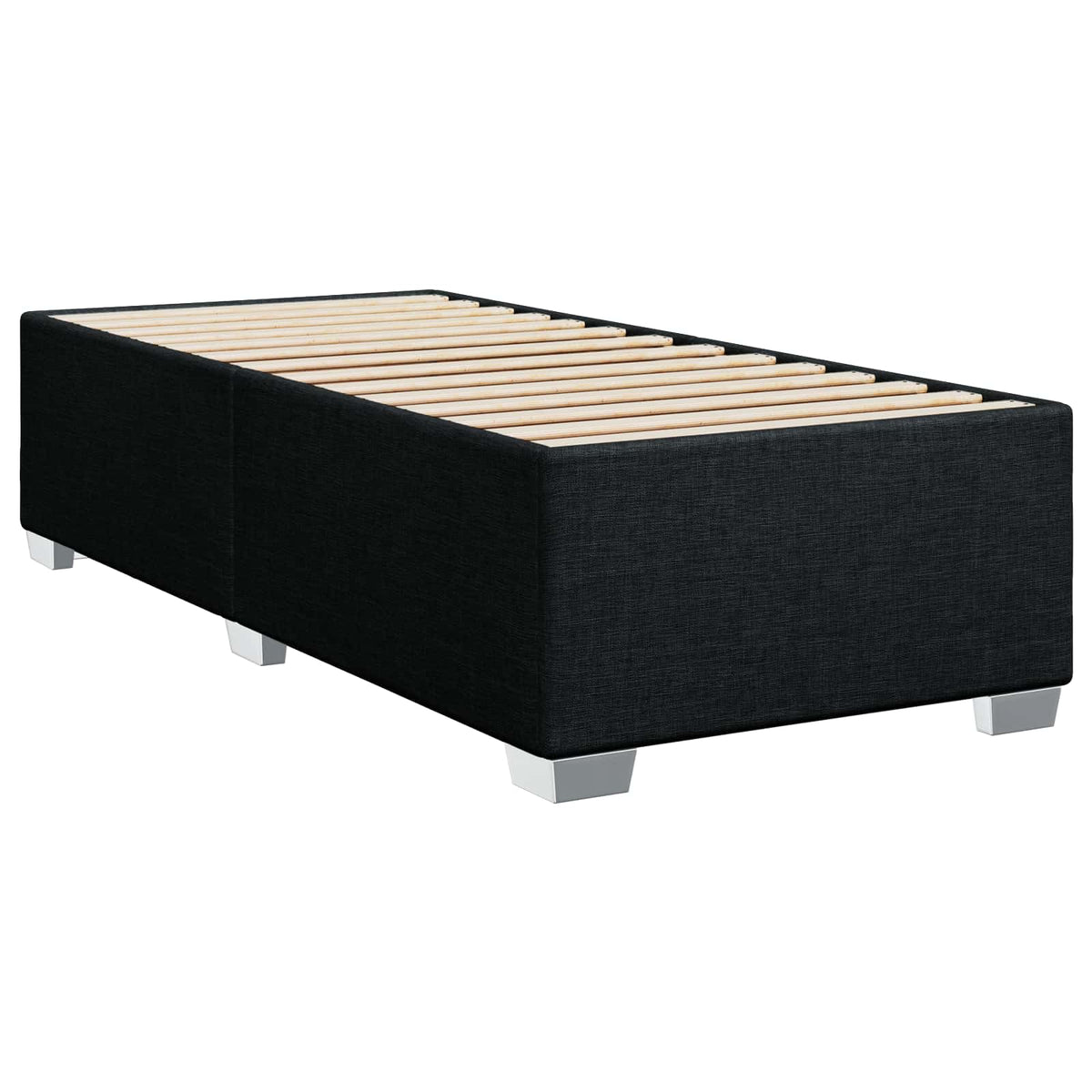 Boxspring krevet s madracem Crna 90 x 190 cm Tkanina