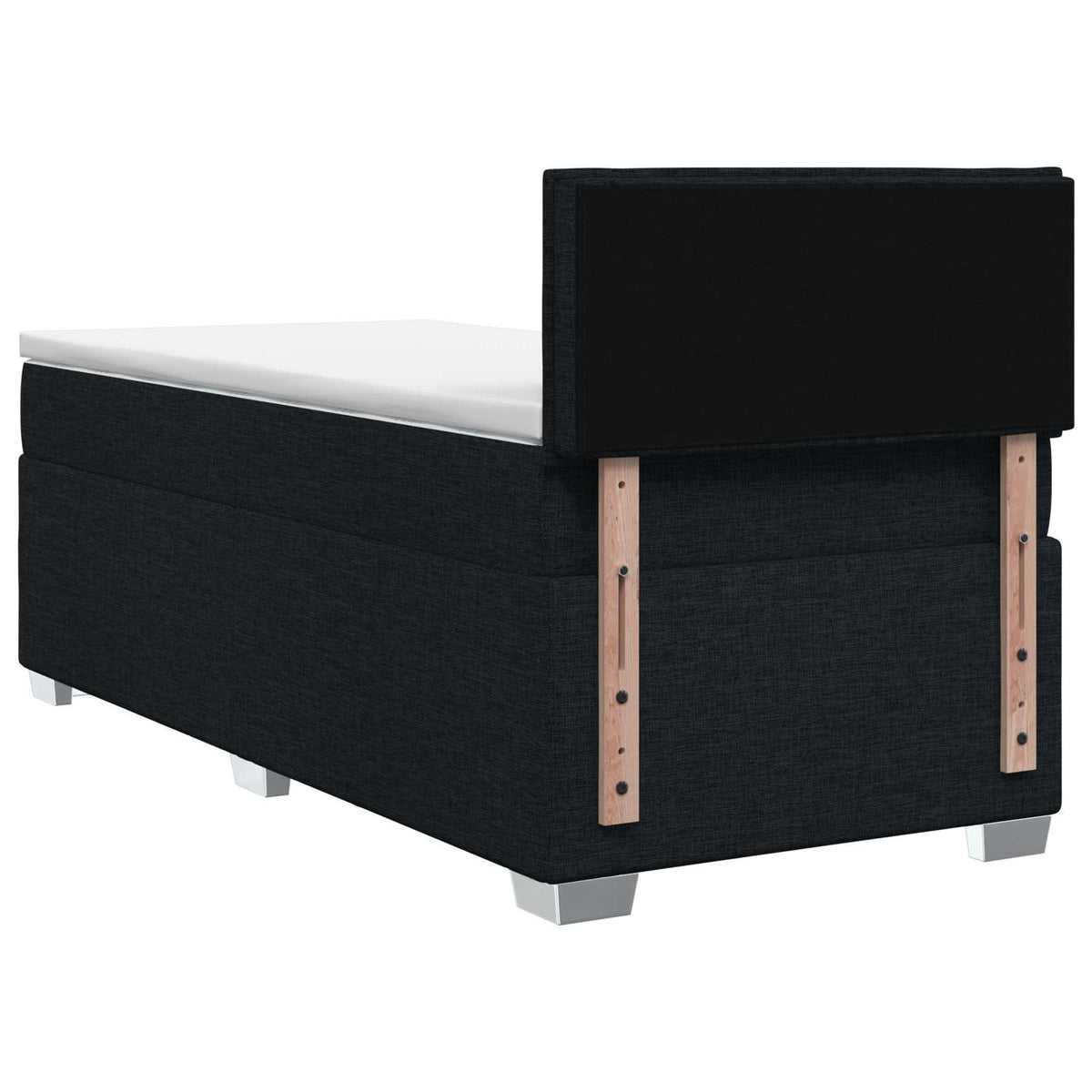 Boxspring krevet s madracem Crna 100 x 200 cm Tkanina