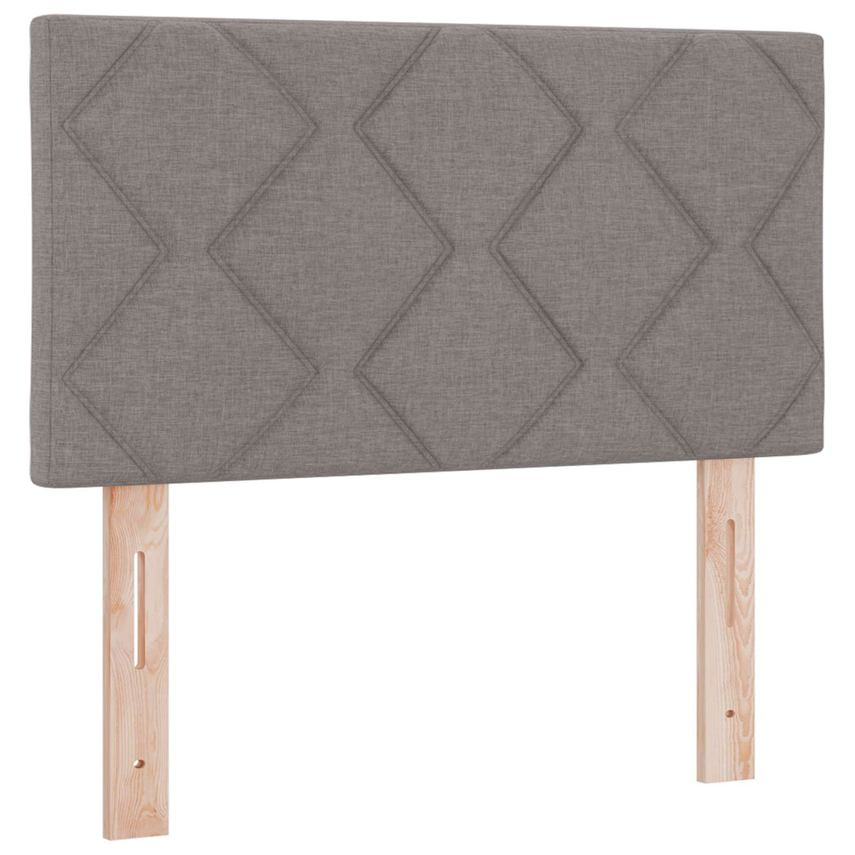 Boxspring krevet s madracem Sivosmeđa 100 x 200 cm Tkanina