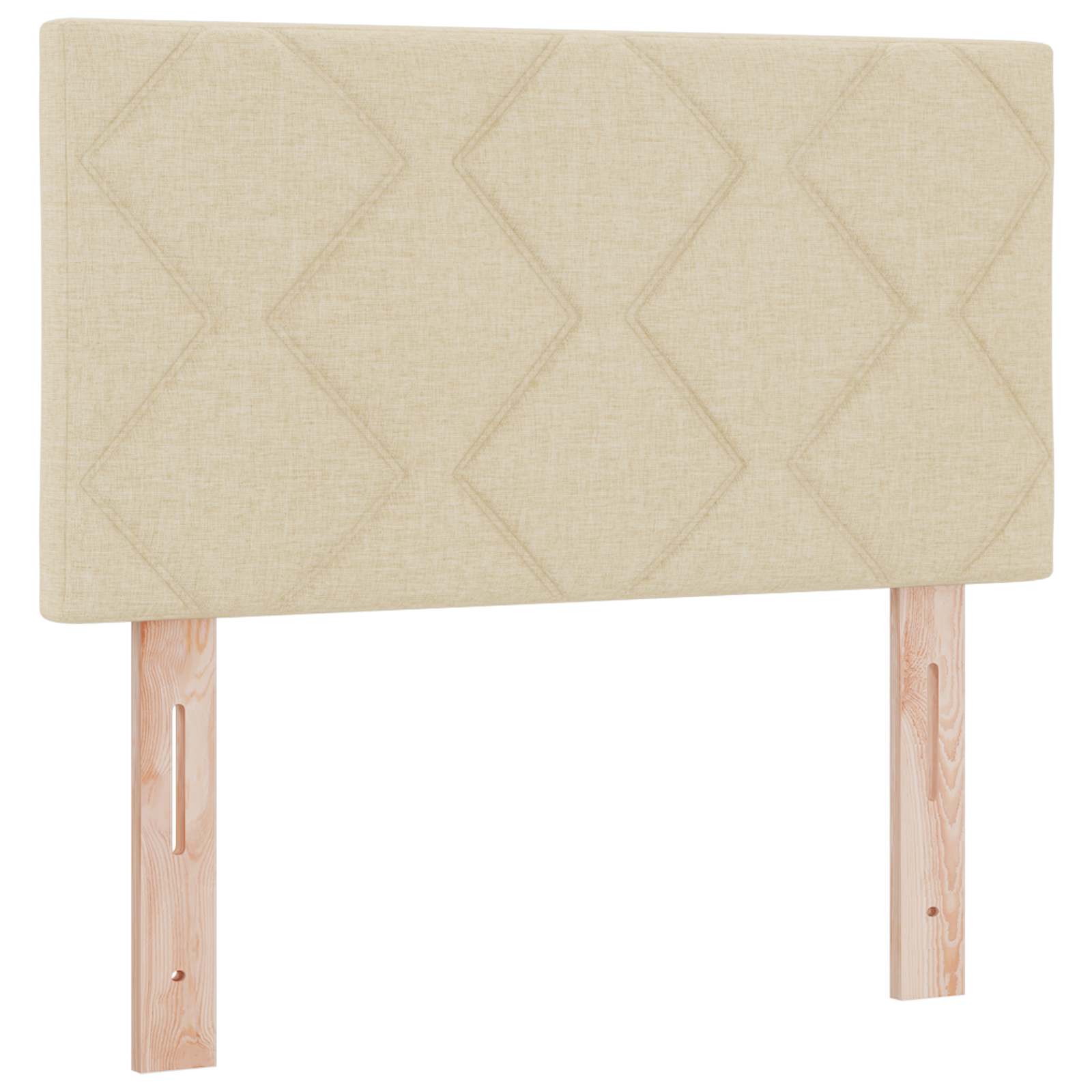 Boxspring krevet s madracem Krem 100 x 200 cm Tkanina