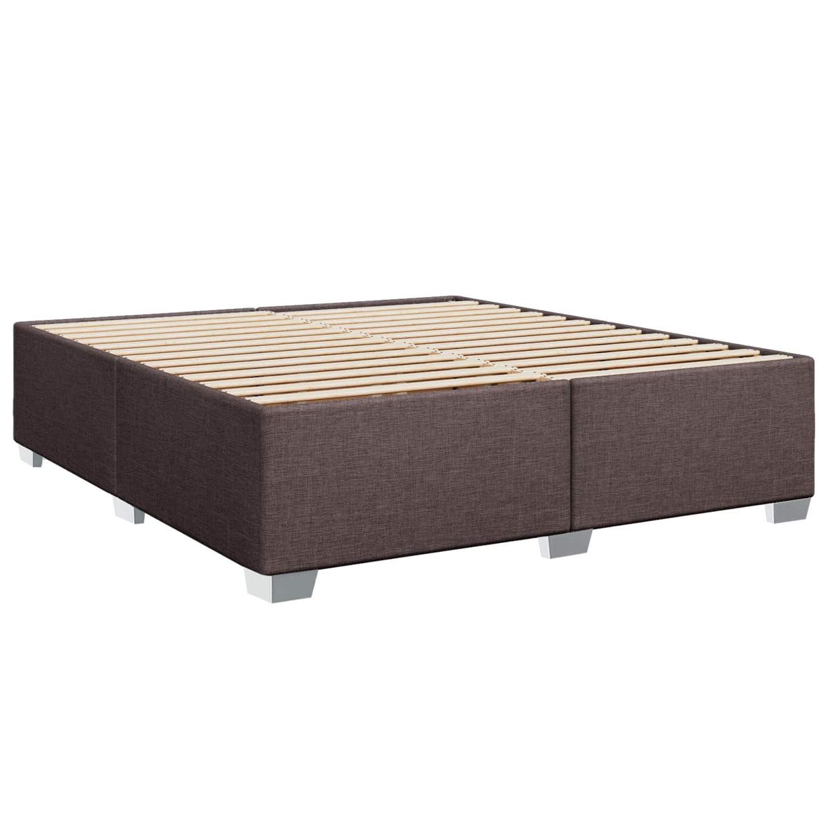 Boxspring krevet s madracem Tamno smeđa 140 x 190 cm Tkanina