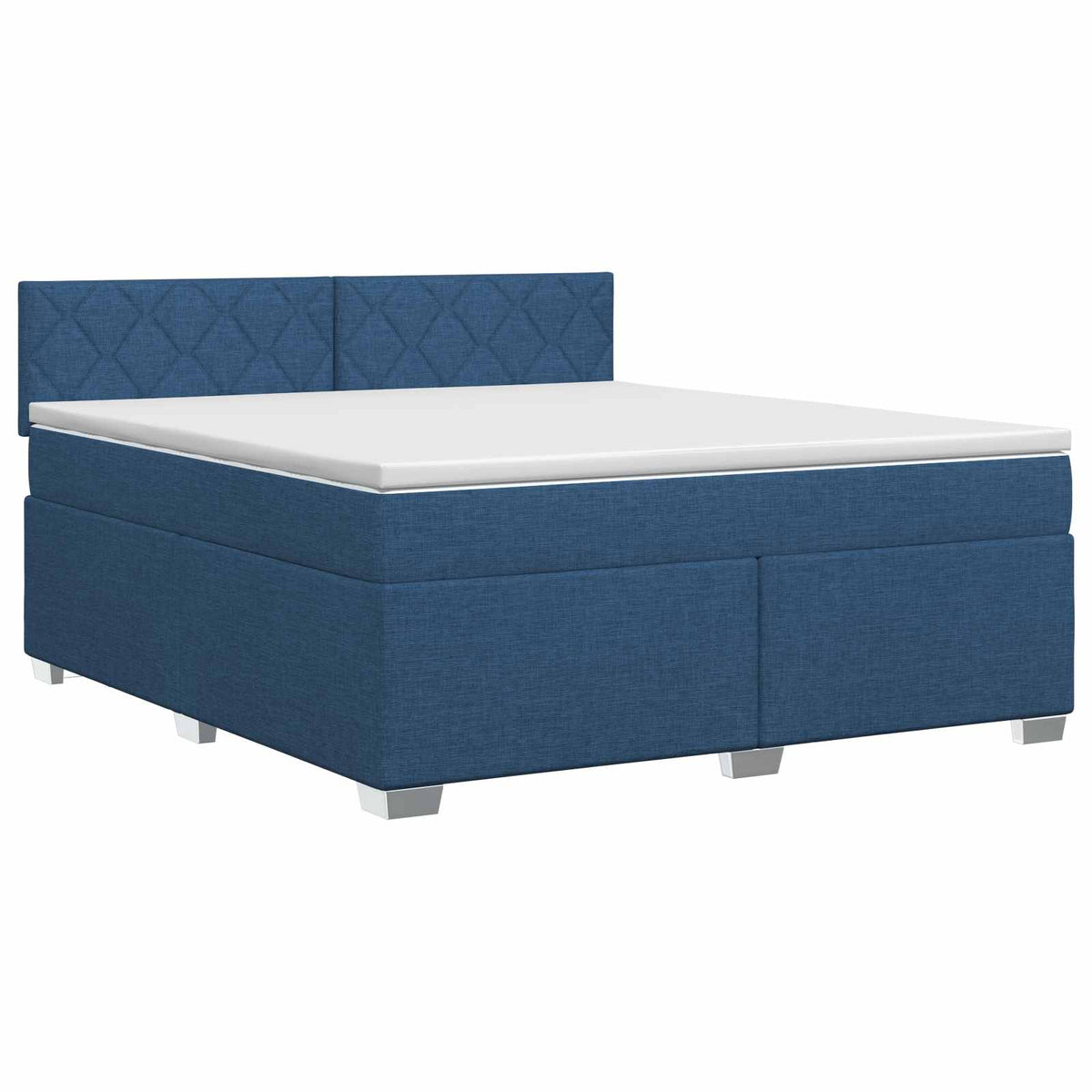 Boxspring krevet s madracem Plava 160 x 200 cm Tkanina