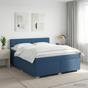 Boxspring krevet s madracem Plava 140 x 190 cm Tkanina