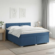 Boxspring krevet s madracem Plava 160 x 200 cm Tkanina