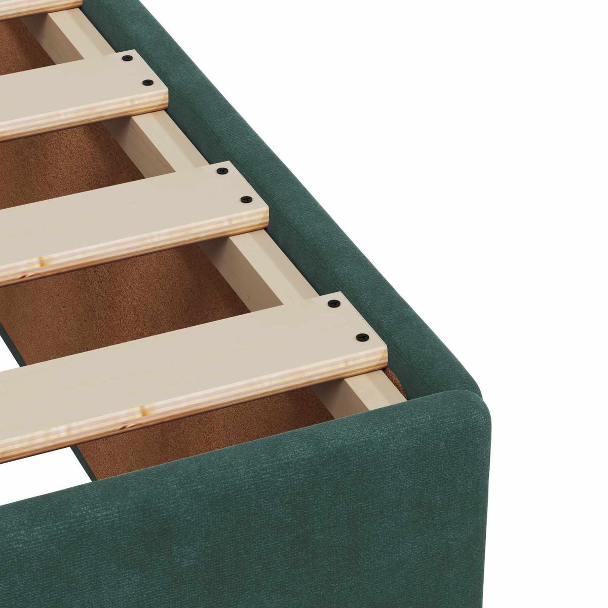 Boxspring krevet s madracem Tamnozelena 100 x 200 cm Baršun