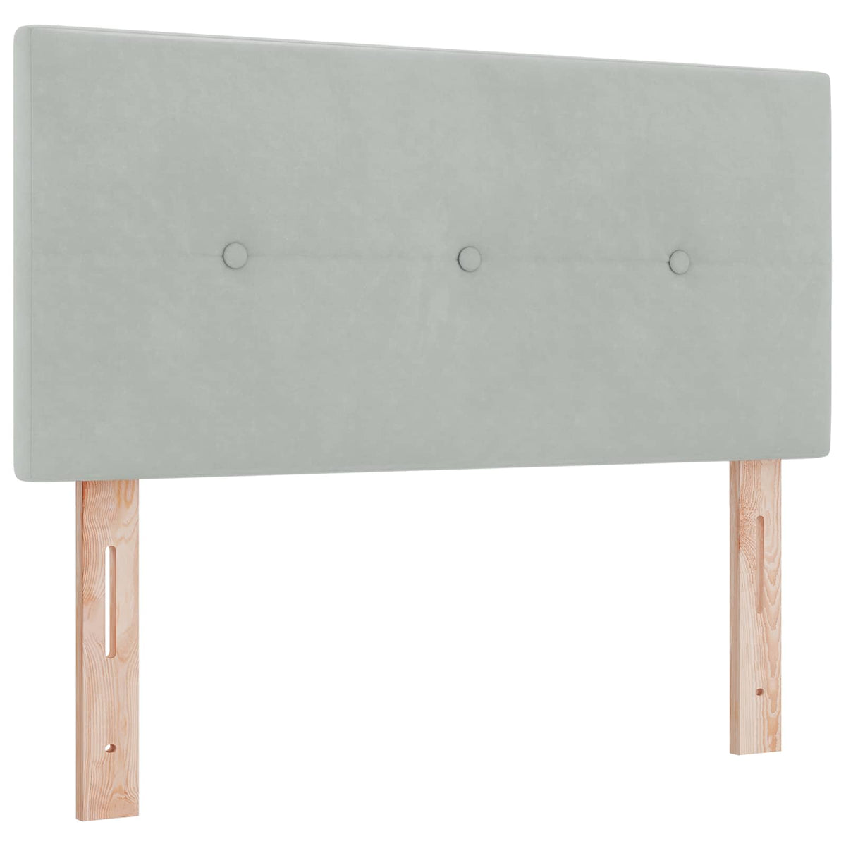 Boxspring krevet s madracem Svjetlosiva 120 x 200 cm Baršun