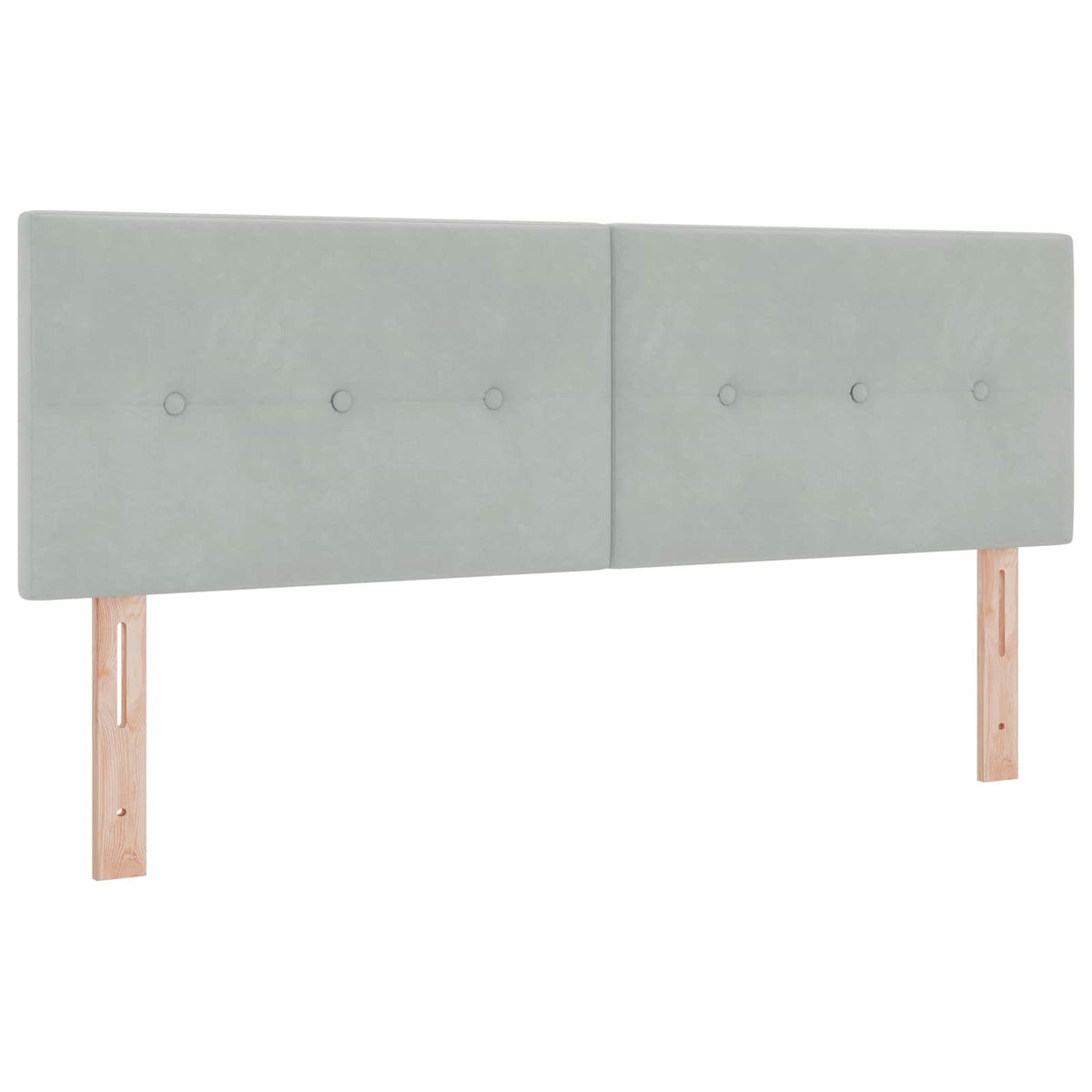 Boxspring krevet s madracem Svjetlosiva 140 x 190 cm Baršun