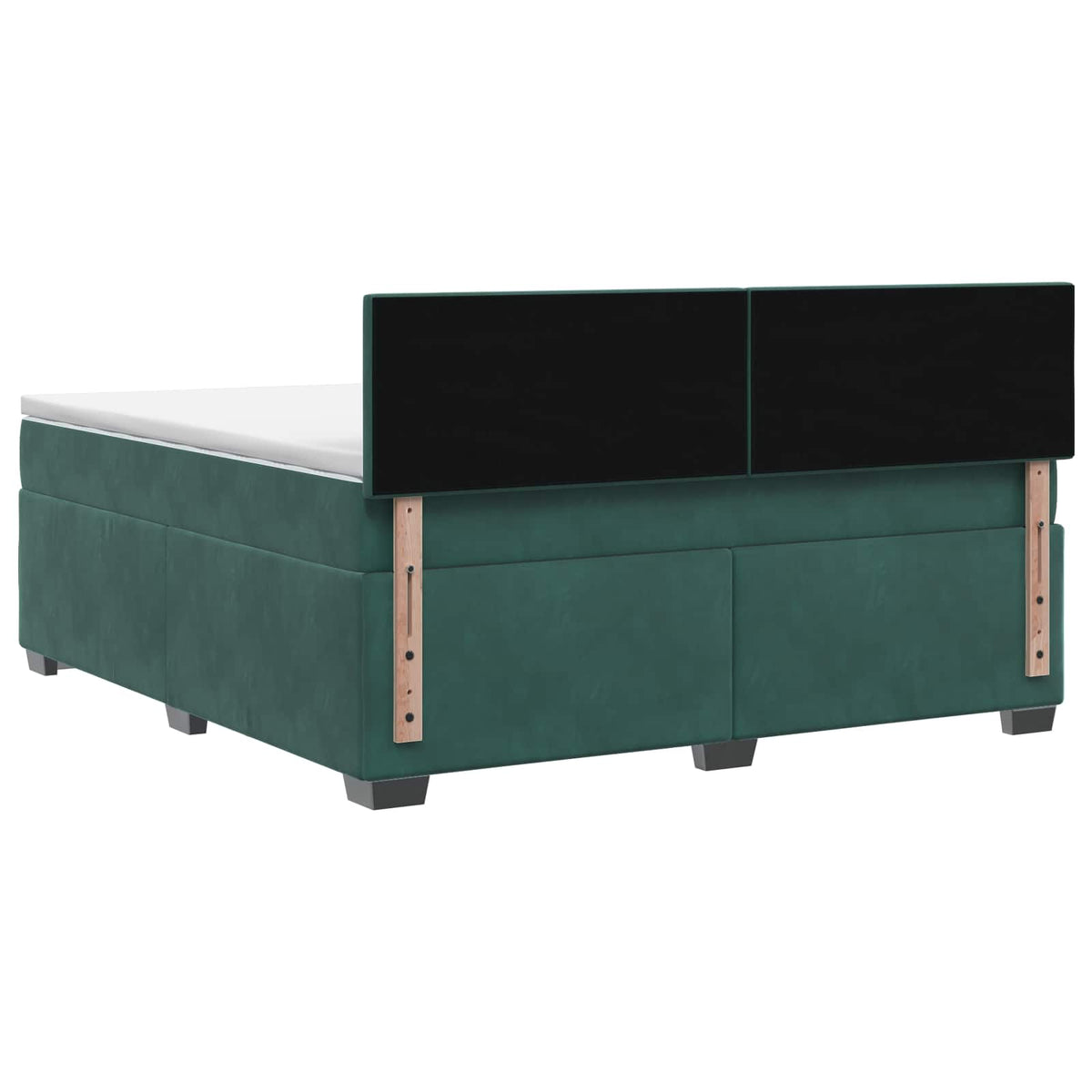 Boxspring krevet s madracem Tamnozelena 140 x 200 cm Baršun