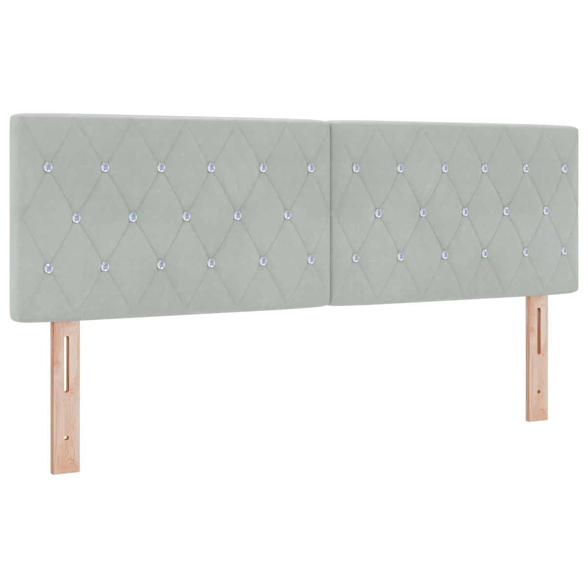 Boxspring krevet s madracem Svjetlosiva 160 x 200 cm Baršun