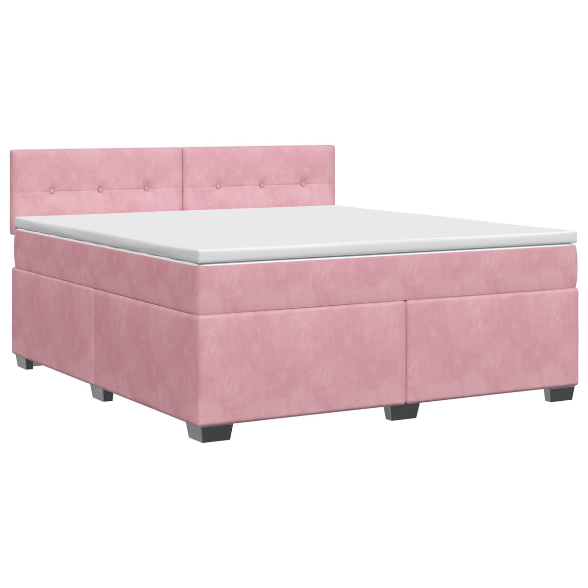Boxspring krevet s madracem Ružičasta 160 x 200 cm Baršun