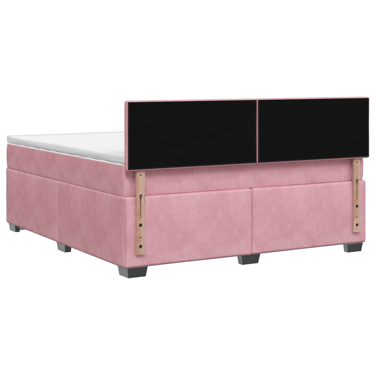 Boxspring krevet s madracem Ružičasta 160 x 200 cm Baršun