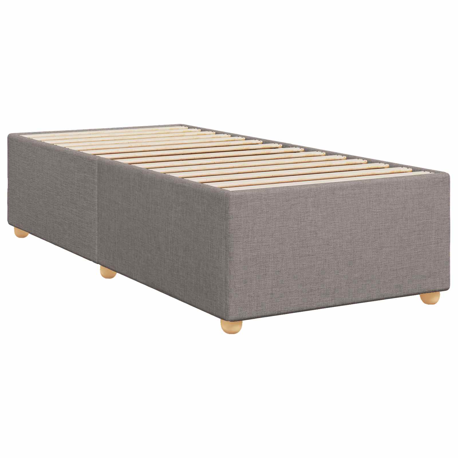 Boxspring krevet s madracem Sivosmeđa 80 x 200 cm Tkanina