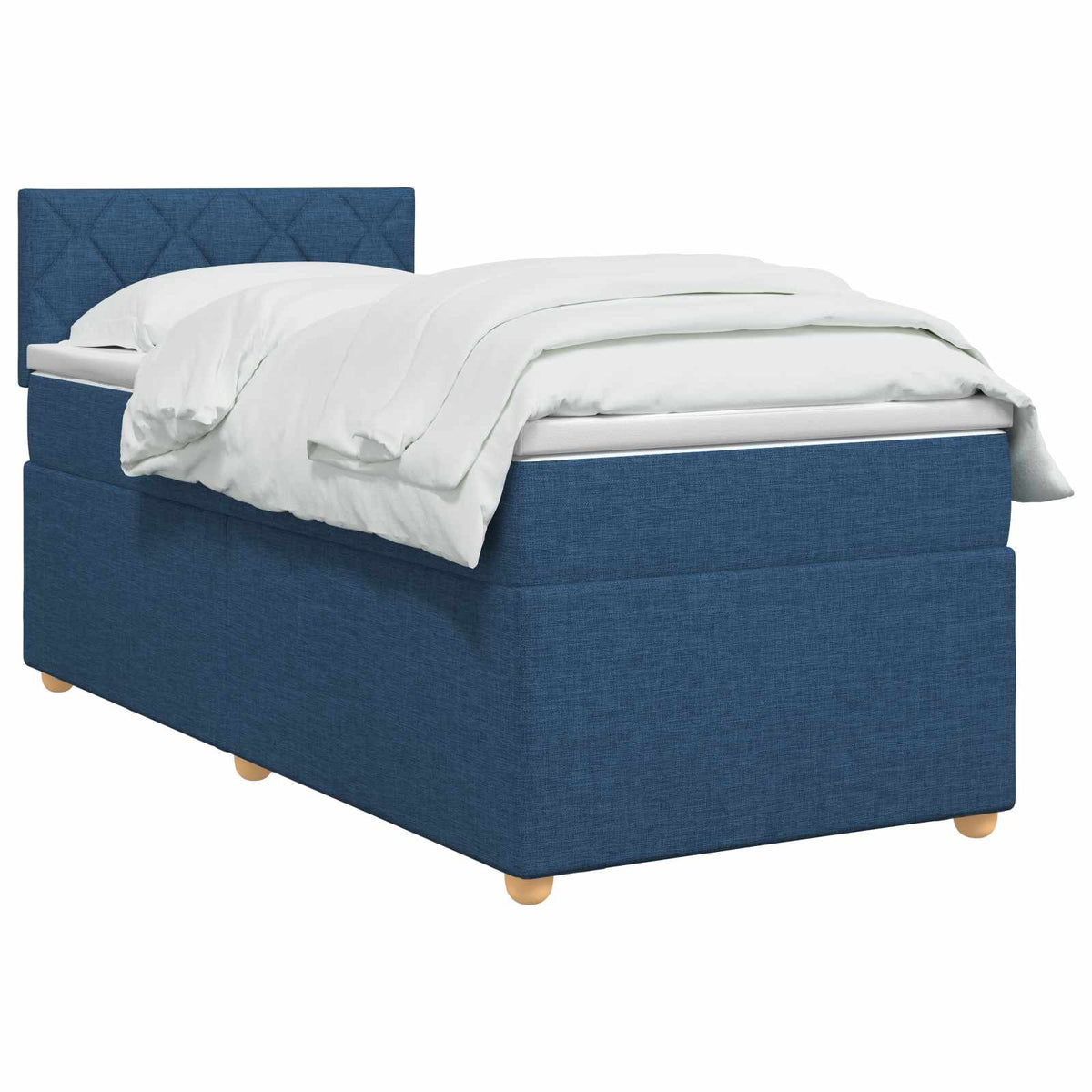 Boxspring krevet s madracem Plava 90 x 200 cm Tkanina